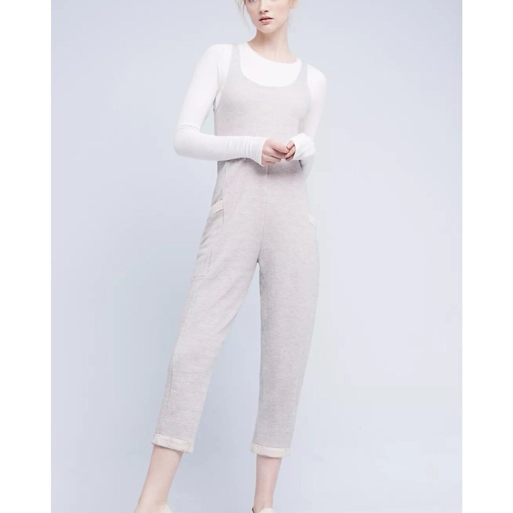 ANTHRO | Only Hearts Light Gray Jumpsuit
